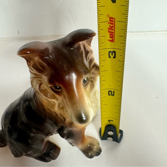 Vintage Ceramic Collie Dog Figurine Puppy Japan 3.5" Tall - Picture 10 of 10